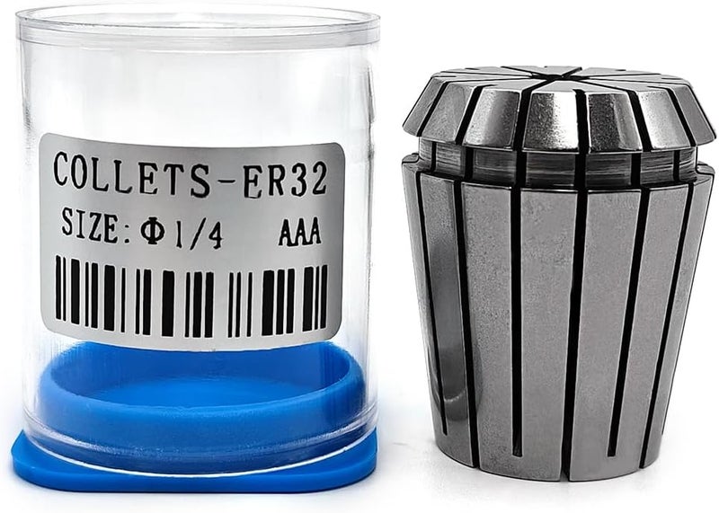 WEXWE Tools ER32 1/4 Inch Size High Precision Spring Collets Set, Accuracy Within 0.008 mm, router collets For CNC Milling Engraving Chuck Lathe Tool Holder Workholding Engraving,1pcs - Image 1